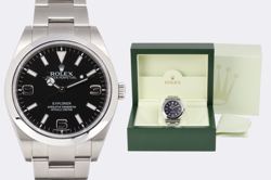 ROLEX EXPLORER 214270 STAINLESS STEEL 39MM WATCH