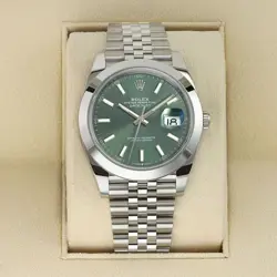 ROLEX 2025 DATEJUST 41MM 126300 MINT GREEN JUBILEE