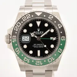 ROLEX GMT MASTER II 126720VTNR SS SS AT BLACK DIAL 2 EXTRA LINKS