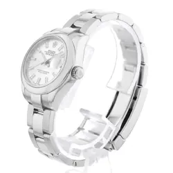 ROLEX DATEJUST 28 279160 SILVER BAR 3 ROW OYSTER  484571