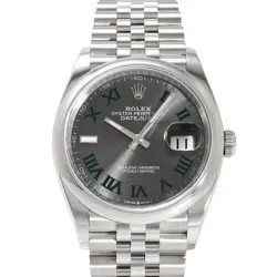 ROLEX DATEJUST 36 126200 SLATE/GREEN ROMAN DIAL  485063