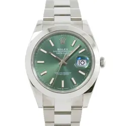 ROLEX DATEJUST 41 AUTOMATIC 126300 SERIAL RANDOM MINT GREEN DIAL 90262177