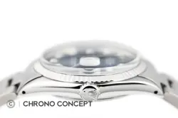 MENS ROLEX DATEJUST 18K WHITE GOLD & STAINLESS STEEL BLUE DIAMOND DIAL WATCH