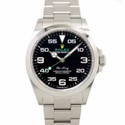 ROLEX AIR KING 126900 SERIAL RANDOM AUTOMATIC BLACK DIAL MENS WATCH 90274435