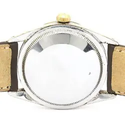 PLATED LEATHER WATCH