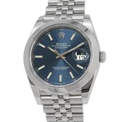 ROLEX DATEJUST 41 41MM STAINLESS STEEL BRIGHT BLUE DIAL 126300