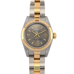 ROLEX 76183 LADY OYSTER PERPETUAL TWO TONE 26MM 1999 BOX & PAPERS