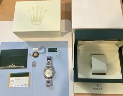 ROLEX DATEJUST 36MM 116200 SILVER DIAL OYSTER BRACELET DOMED BEZEL