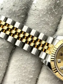 Rolex Datejust 28mm Champagne Diamond Dial Two Tone Bracelet 279173 B&P 2023