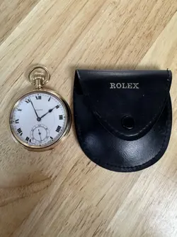ROLEX GOLD PLATE POCKET WATCH