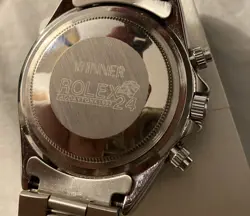 ROLEX 24 WINNER AT DAYTONA - STAINLESS CASEBACK - ADDAYTONA 1992 RACE VINTAGE