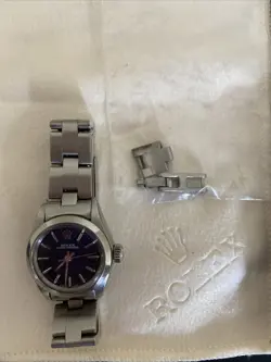 ROLEX 6718 LADIES 1979 OYSTER PERPETUAL WRIST WATCH ENGRAVED HAPPY BIRTHDAY