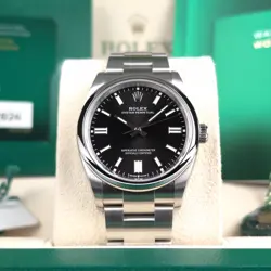 BRAND NEW 2024 COMPLETE SET BLACK DIAL ROLEX OYSTER PERPETUAL 36 126000