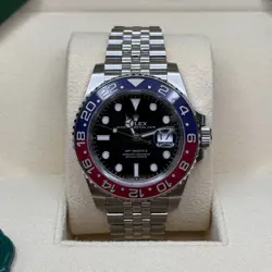 ROLEX GMT-MASTER II PEPSI BLUE RED CERAMIC BEZEL 126710BLRO JUBILEE BRACELET