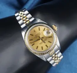 Rolex Datejust 69173 SS 18k 1991 Ladies 26mm Jubilee Bracelet Warranty W937