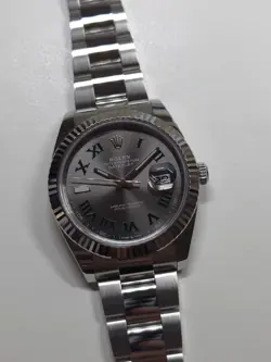 ROLEX DATEJUST 41MM WIMBLEDON STAINLESS 126334 BOX&PAPERS