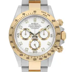 ROLEX COSMOGRAPH DAYTONA 8P DIAMOND 116523G WHITE RANDOM NUMBER SECOND HAND MENS
