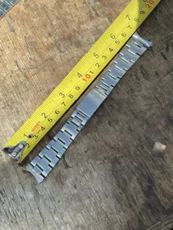 ROLEX 1983 20MM 78360 OYSTER FLIP BRACELET WITH 580 END PIECES. EXCELLENT!