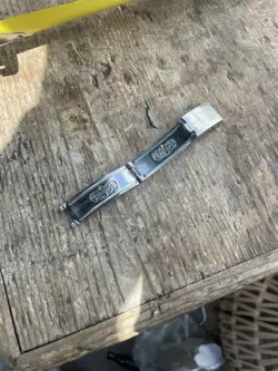 ROLEX 1964 RIVET BRACELET CLASP IN GOOD WORKING ORDER. FOR 19MM OR 17MM BRACELET