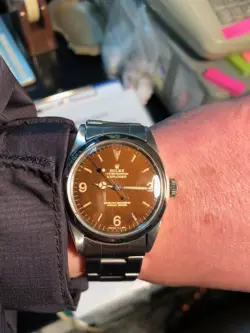 ROLEX EXPLORER 1 ANTIQUE M1016 1966 VINTAGE WITH BOX BOOKLET GUARANTEE CARD