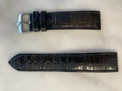 GENUINE ROLEX 19MM X 18 MM BROWN LEATHER WATCH BAND
