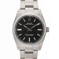 ROLEX OYSTER PERPETUAL 34MM 124200 BLACK WARRANTY 2023 BOX/PAPER