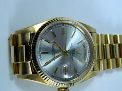 Rolex Day-Date 36mm Silver Dial Men's Watch - 18038 ** Just Serviced**