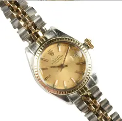 LADIES ROLEX TWO TONE DATE JUST