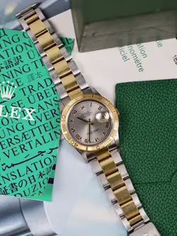 2003 ROLEX DATEJUST 36 TURN-O-GRAPH 16263 K SERIAL TWO-TONE 18K