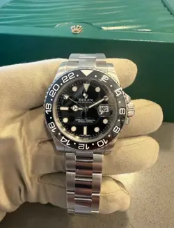 ROLEX GMT MASTER II 116710LN 40MM BOX & PAPERS