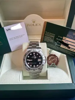ROLEX EXPLORER 216570 SILVER OYSTER BRACELET RSC ACTIVE WARRANTY