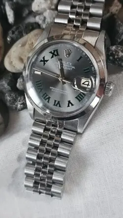 VINTAGE ROLEX DATEJUST 16000 CUSTOM WIMBLEDON DIAL MEN'S AUTOMATIC WATCH 1979