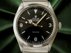 ROLEX EXPLORER BOYS CUSTOM REF.5500 AUTOMAT VINTAGE MEN'S MODEL BLACK DIAL 34MM