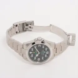 ROLEX AIR-KING 126900 SS SS AT BLACK DIAL 1 EXTRA LINK