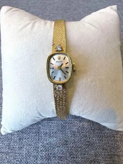 ROLEX 14K ANTIQUE SOLID GOLD DIAMONDS OVERHAULED AND POLISHED