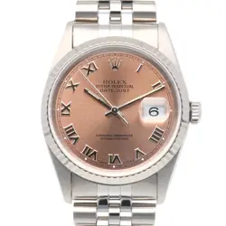 ROLEX DATEJUST WATCHES 16234 STAINLESS STEEL K18 WHITE GOLD T NUMBER USED