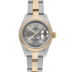 ROLEX DATEJUST 79163 GRAY ROMAN 3 ROW OYSTER BRACELET K NUMBER SECOND HAND WOMEN