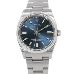 ROLEX OYSTER PERPETUAL 36 36MM STAINLESS STEEL BRIGHT BLUE DIAL 126000