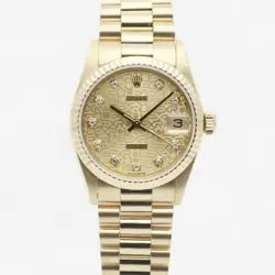 ROLEX DATEJUST 31 MEDIUM GOLD 68278 WOMEN'S GOLD WATCH ORIGINAL DIAMOND COMPUTER