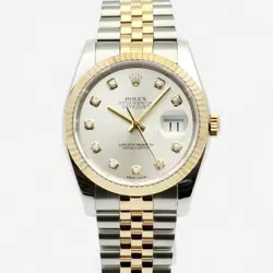 ROLEX DATEJUST 36 SILVER DIAL MEN'S ROLESOR WATCH 116233 135821185