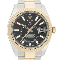 ROLEX SKY DWELLER 326933 BLACK OYSTER WARRANTY 2018 BOX/PAPER