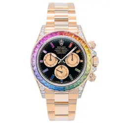 ROLEX DAYTONA RAINBOW 116595RBOW 18K ROSE GOLD MEN'S WATCH 2019 FULL SET