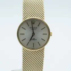ROLEX CELLINI LADIES WATCH 4309 32MM VINTAGE 18K 750 GOLD MANUAL WIND 28MM