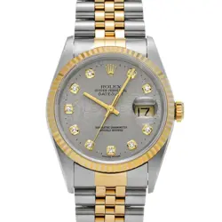 ROLEX  DATEJUST 16233G NUMBER 1997 MANUFACTURED COMPUTER/DIAMOND WATCH WRISTWATC