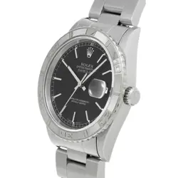 Rolex Datejust Thunderbird 16264 Circa 1996 Black Watch Wristwatch r45_0519