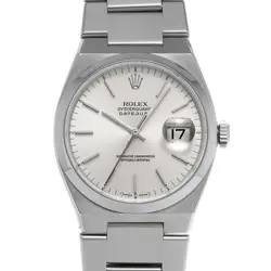 ROLEX  OYSTER QUARTZ DATEJUST 17000 SILVER WATCH WRISTWATCH R45_0519
