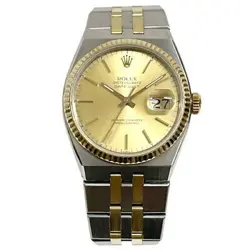 USED ROLEX Oyster Quartz Datejust 17013 Yellow Band: 17cm Men's Watch #10117