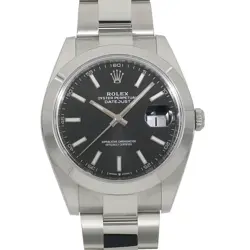 ROLEX  DATEJUST 41 126300 RANDOM BRIGHT BLACK WATCH R45_0519