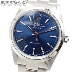 ROLEX AIR KING BLUE DIAL 14000M SS WATCH MEN'S [USED]