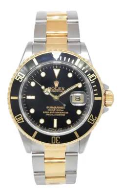 GOLD/STEEL BLACK MENS